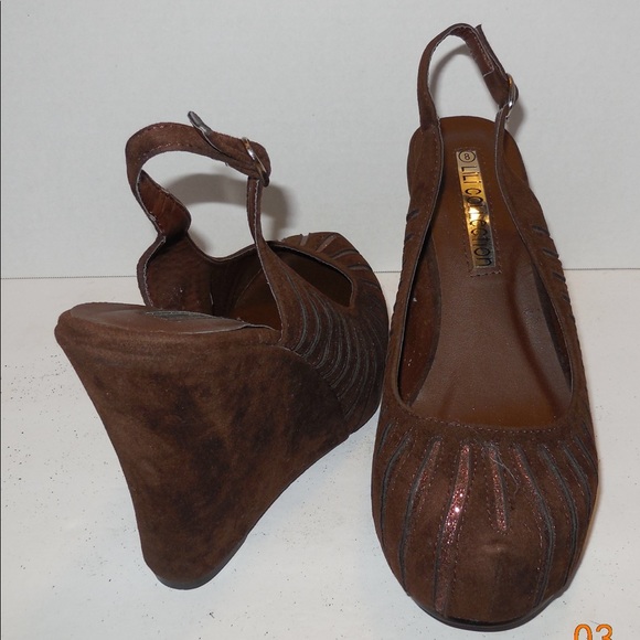 Lili collection brown heels sz 8 - Picture 2 of 8